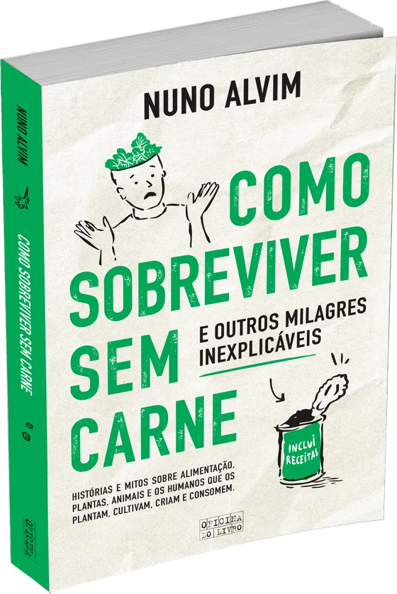 Capa do livro Como Sobreviver Sem Carne, de Nuno Alvim